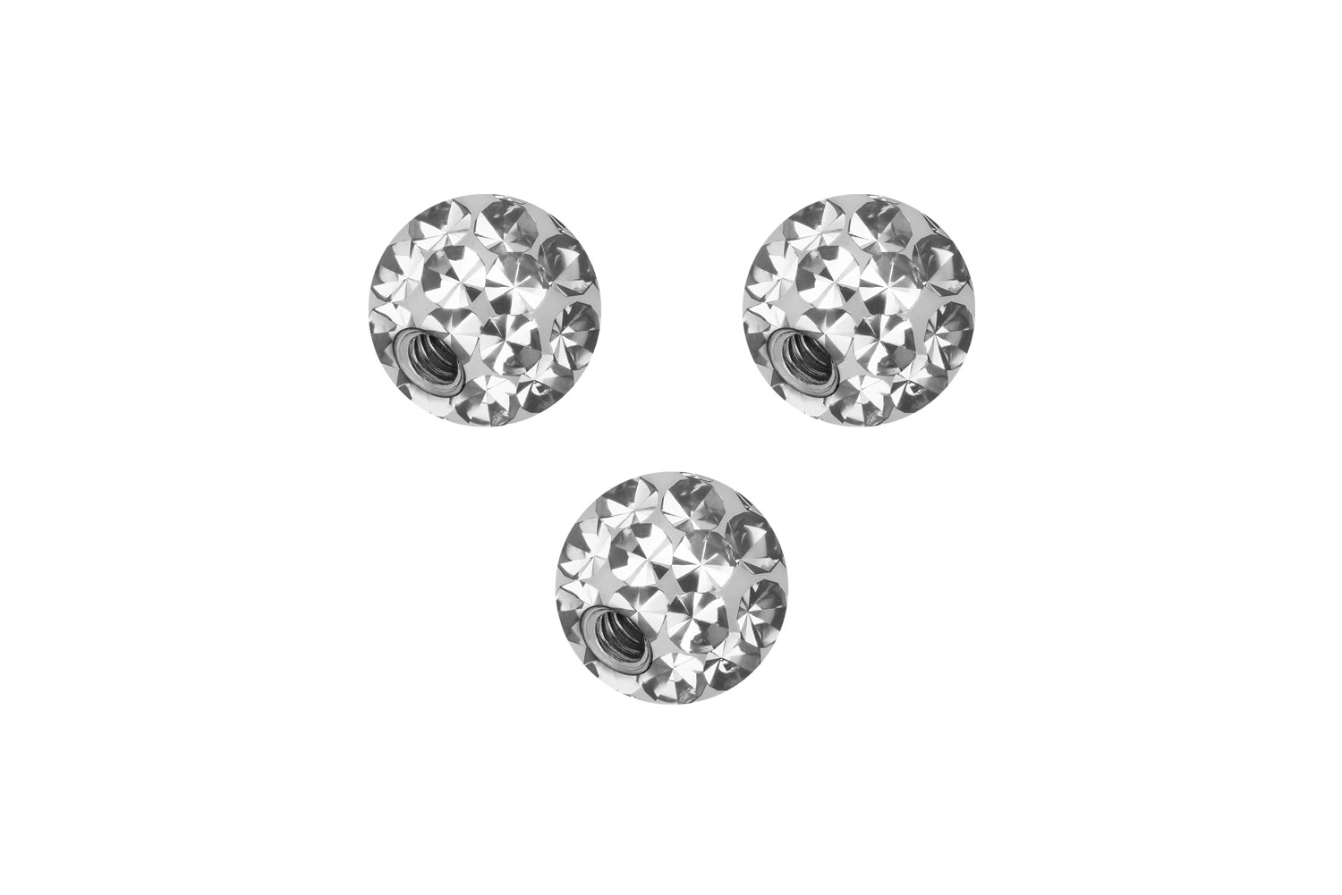 SET Chirurgenstahl Schraubkugel EPOXY von Piercingline